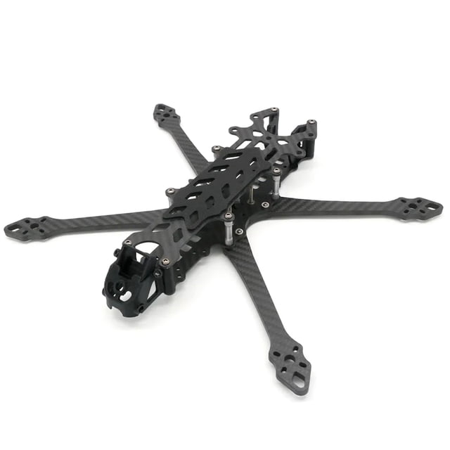 Zootealy 8 Inch FPV Carbon Fiber Frame Kit with Print Pieces for KSX6010 - Freestyle Frame for 8" Drones - Lightweight Design - Compatible with RevoBee F4/F7 FC - Suitable for iPower Motors - Ideal