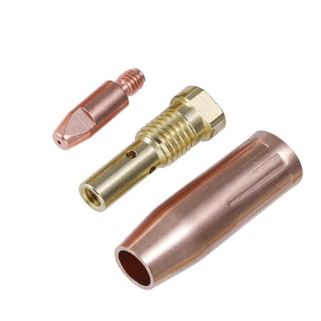 

MIG040-120 100-pcs .040” Tips 10-pcs Gas Nozzles 10-pcs Gas Diffusers Use for MTS-165/185/205 MIG-160/180/200 MIG-140GS