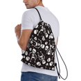 thumbnail image 3 of Drawstring Backpack - Skeleton Splash Proof Small Drawstring Gym Bag for Women Men, Cinch Sports String Bag Backpack for Travel Swimming Beach, 3 of 8