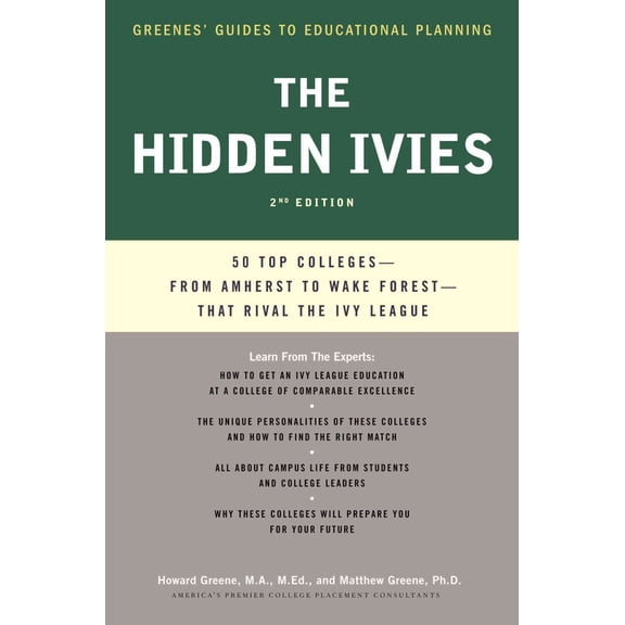 Pre-Owned Hidden Ivies, 2nd Edition, The (Greenes' Guides to Educational Planning) Paperback