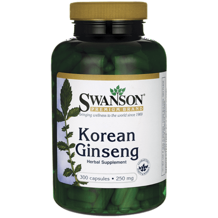 Ginseng coréen 250 swanson mg 300 Caps