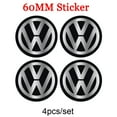 thumbnail image 1 of 56/60/63/65/68MM Auto Hub Caps Car Wheel Center Cover Hubcap Sticker Decoration Accessories for VW GTI R Badge Emblem 60MM VW-BK Sticker, 1 of 6