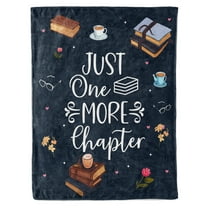 Funnil Book Lovers Gifts, Gifts for Book Lovers Women, Librarian Gifts, Literary Gifts, Book Accessories for Reading Lover, Gifts for Reader, Book Club/Bookish Gifts Throw Blanket 50x60inch Dark Blue