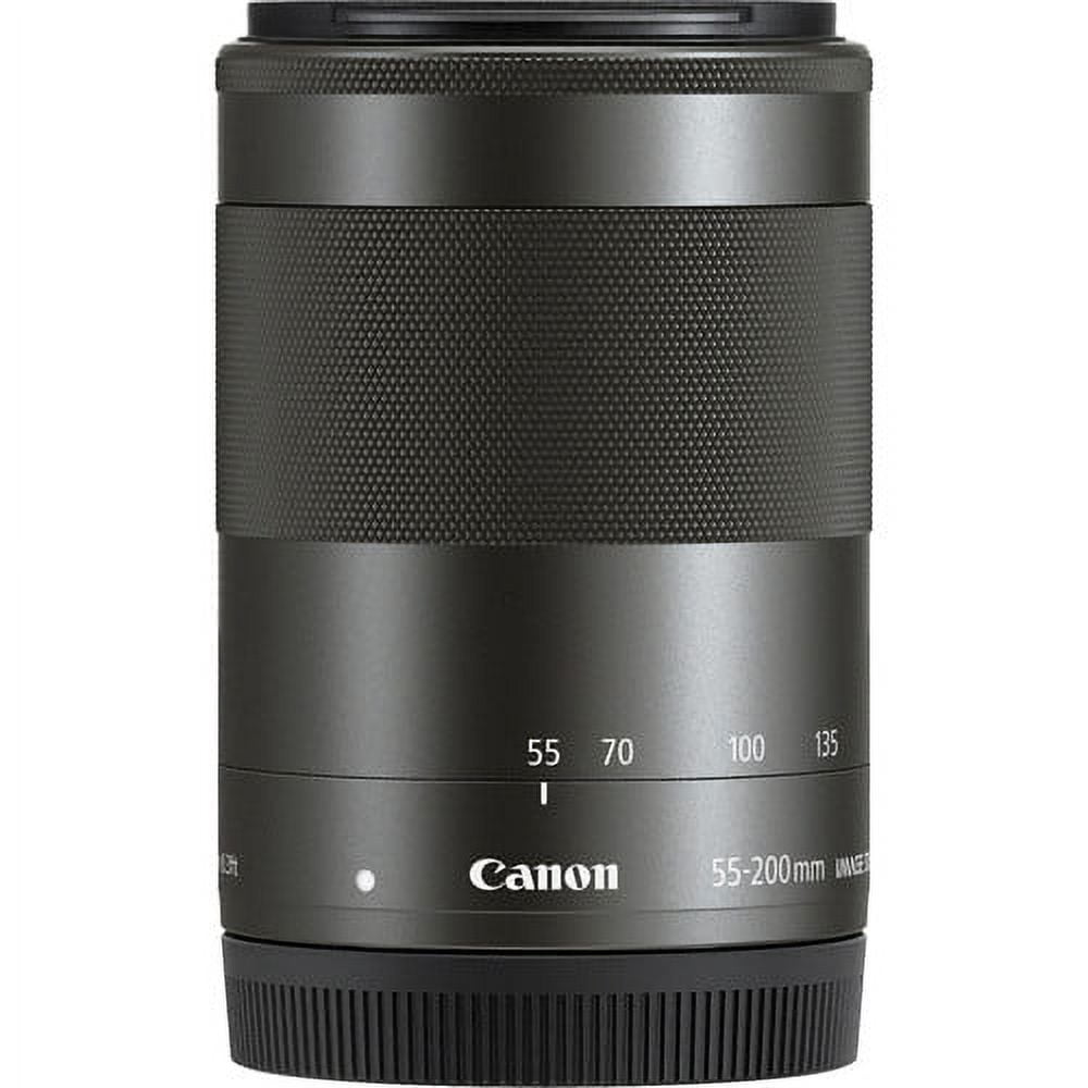 Canon EF-M 55-200mm f/4.5-6.3 IS STM Lens (Black)compatible for