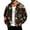 Dark Green, variant on Christmas Corduroy Zip Up Jacket for Men Long Sleeve Stand Coller Sweatshirts Xmas Funny Print Loose Fit Overshirts with Pockets Outerwear for Daily Wear