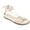 Ivory, variant on Journee Collection Womens Jess Faux Leather Ankle Tie Strappy Sandals