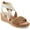 Light Natural, variant on Easy Spirit Womens Lorena Canvas Criss-Cross Wedge Sandals