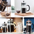 thumbnail image 4 of Cafetera Francesa de Acero Inoxidable,1000 ML Cafetera de &eacute;mbolo para caf&eacute; y t&eacute; Cafetera de Prensa Francesa para Hacer Caf&eacute; y T&eacute;,Prensa Francesa, 4 of 7