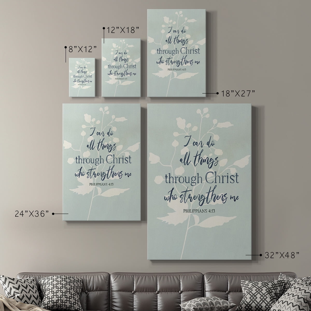 I Can Do All Things Premium Gallery Wrapped Canvas - Ready to Hang