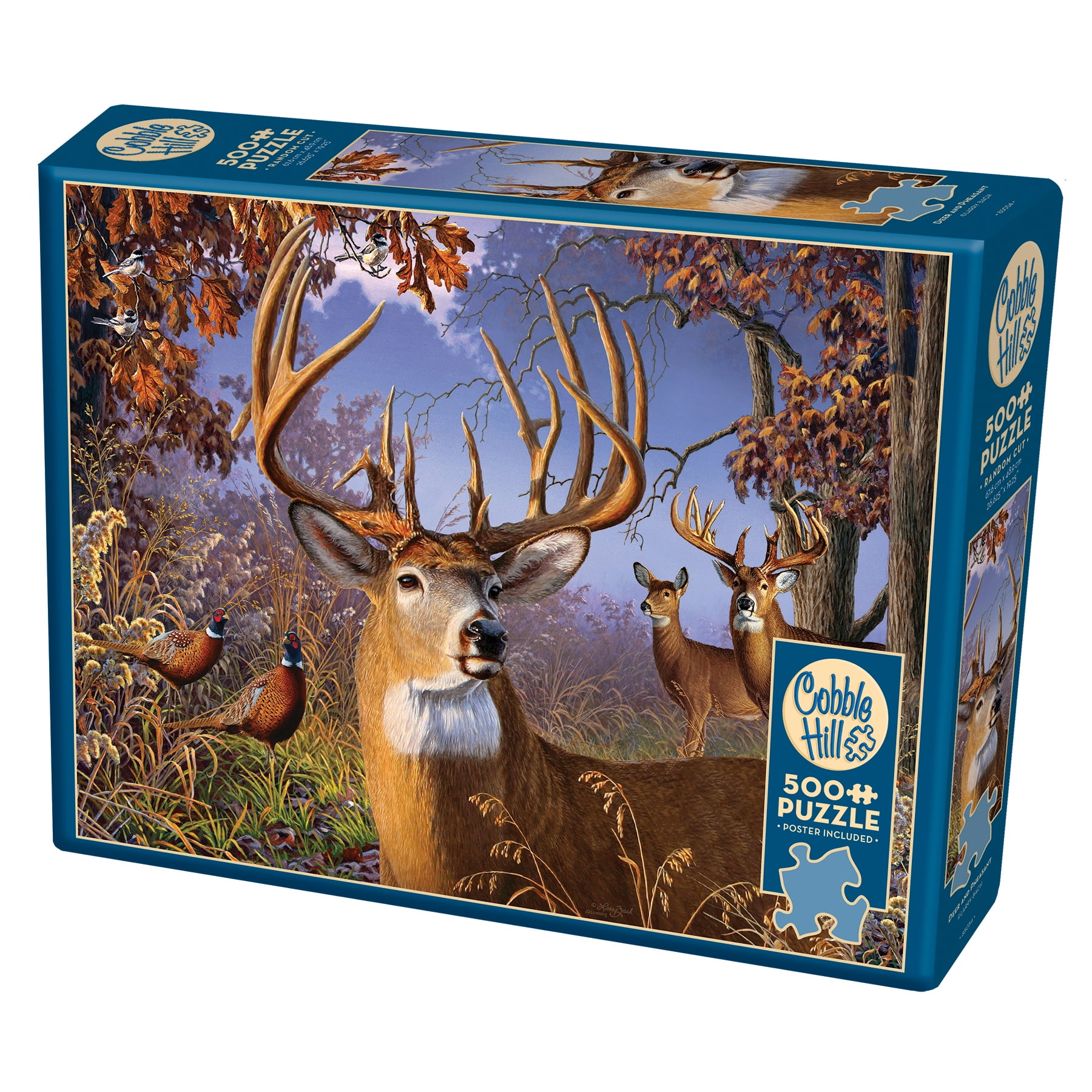 Puzzle 1000 Pieces Winter Magic Deer Wildlife Farm Cobble Hill Jigsaw 