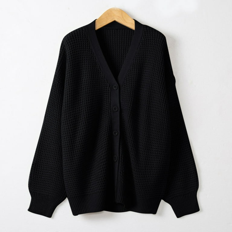Casual Cage Sleeve Loose Cardigan Sweaters Casual Cage Sleeve Loose Cardigan Sweaters