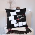 thumbnail image 3 of 4 Pieces Sublimation Blank Panel Pillow Case Heart Sublimation Blank Polyester Panel Pillow Cases Sublimation Blanks Moon Panel Pillow Covers for Sublimation Printing Sofa Couch (18 x 18 Inch), 3 of 7