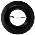 thumbnail image 3 of 6 Inch Black Stepped Baffle Trim with 725 Inch Goof Plastic Ring Use with PAR 30 PAR 38 R30 R40 BR30 BR40 Bulbs Replace Halo and Juno Light Covers (12), 3 of 11