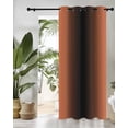 thumbnail image 3 of Ombre Thermal Insulated Blackout Curtains for Bedroom 90 Length Orange and Black Gradient Room Darkening Curtain 1 Panel Grommet Window Curtain Drape for Living Room Nursery Room, 3 of 7