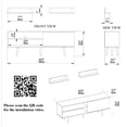 thumbnail image 5 of Pi 63" Modern Wood TV Stand for 72" TVs, White Veneer, 5 of 5