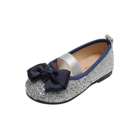 

Kids Leopard Print Bowknot Bling Princess Shoes Sandals