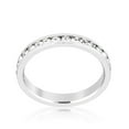 thumbnail image 2 of Precious Stars R01147R-C02-06 Precious Stars Rhodium Round-Cut Clear Swarovski Crystals Stackable Ring, 2 of 4