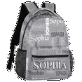 thumbnail image 2 of Jiaoprinted Custom Backpack for Men Women, Personalized Casual Daypack with Name, Customized Travel Laptop Back Pack, 18 Inch Laptop Bags, Gray, 2 of 7