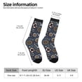 thumbnail image 2 of Fuzoiu Nautical Print Athletic Crew Socks for Men & Women,Casual Crew Socks,Above Ankle Crew Socks for Business, Casual, 2 of 6
