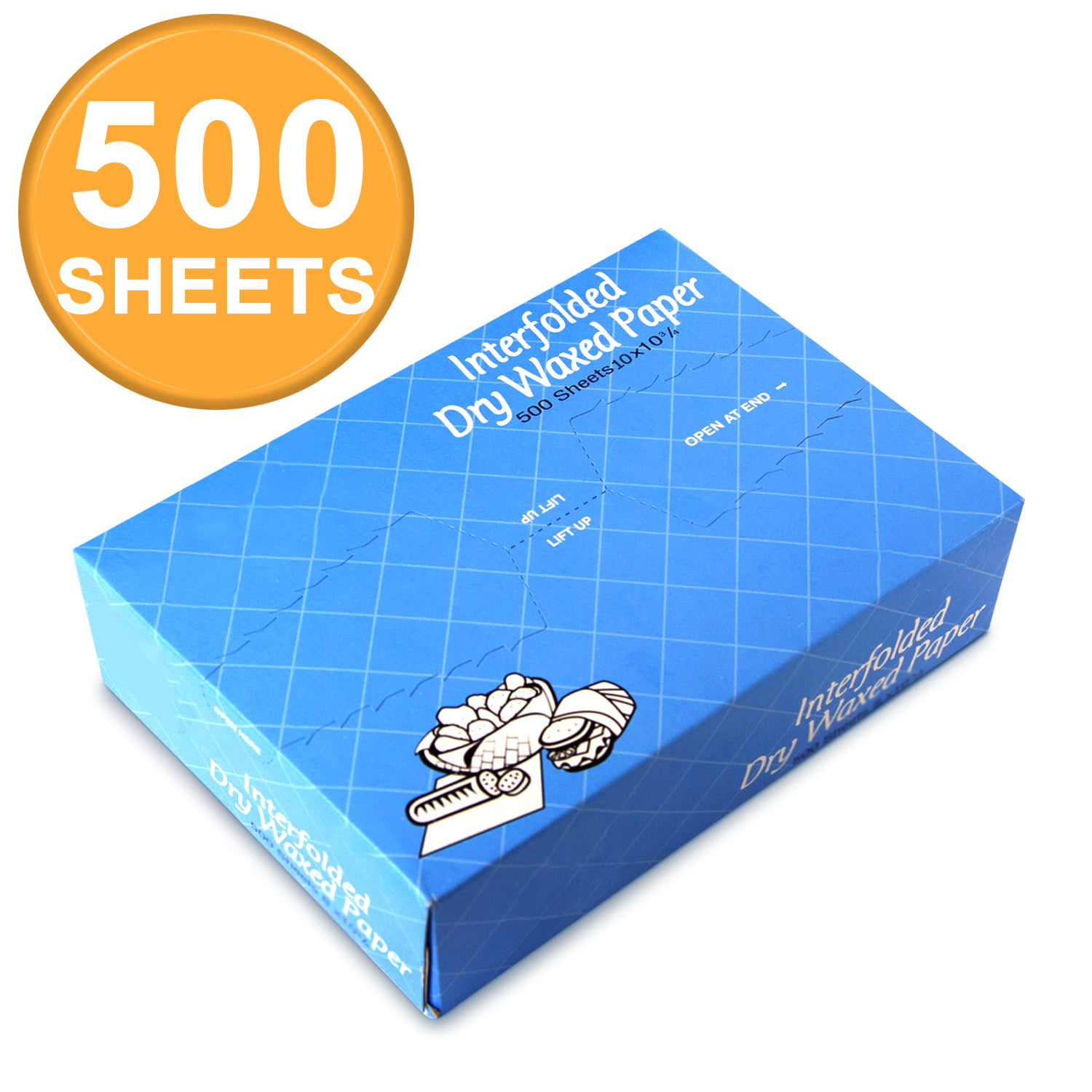 Dry Wax Paper Sheets - 14x14 | RubenRestSupply
