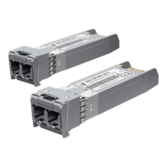 Ubiquiti - module Émetteur-Récepteur SFP (mini-GBIC) - 10GbE - LC multi-mode - jusqu'à 984 Pieds (Lot de 2)