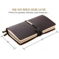 thumbnail image 2 of Leather Journal Refillable Travelers Notebook, Antique Handmade Leather, 2 of 4