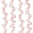thumbnail image 2 of Guirnalda de flores de cerezo artificiales, 1 paquete, guirnalda de flores de seda colgantes, enredaderas de flores de cerezo, 2 of 5