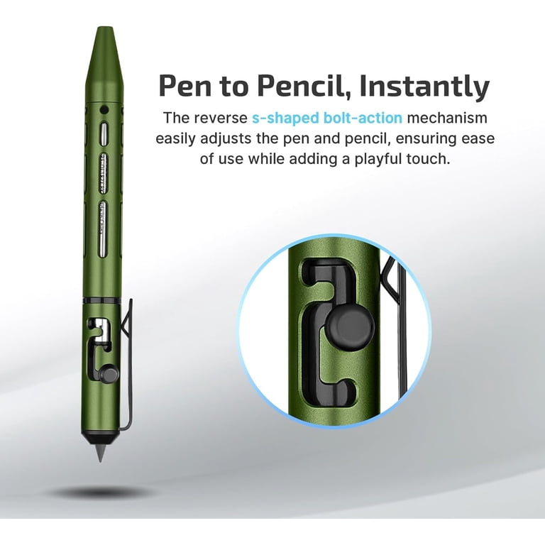 OLIGHT O'Pen Mini 2 Ballpoint Pen and Pencil in One, Replaceable