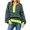 Navy blue, variant on Womens Oversized Color Block Striped Sweatshirts Henley Shirts Casual Pullover Waffle Knit Tops