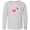 AC-Heather Grey, variant on Inktastic Cute Flamingo, Baby Flamingo, Pink Flamingo Long Sleeve Youth T-Shirt