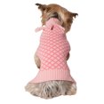 thumbnail image 2 of Vibrant Life Vlwntr Pink Tassel Diamond Knit-xs, 2 of 5