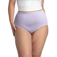 thumbnail image 3 of Fit for Me by Fruit of the Loom Women's Plus Size Breathable Micro-Mesh Brief Underwear, Multipacks, Sizes 1X-5X, 3 of 7