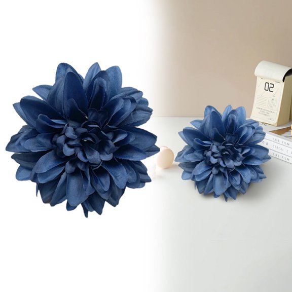 Fake Flower Bouquet Champagne Artificial Flowers Silk Flowers Faux Heads For Table Centerpiece Floral Arrangements Wedding Home Decoration,Blue Household Imitation