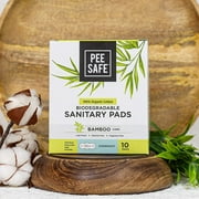 Pee Safe Peesafe Organic Cotton Biodegradable Sanitary Pads, Overnight | Anti-Bacterial | Superb Absorbency | Long Lasting Protection | Skin Friendly | Comfortable & Easy