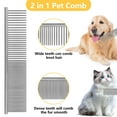 thumbnail image 4 of Syenll Dog Combs for Cats Dogs, Pet Grooming Set for Removing Float Tangled Hair, Durable Tear Stain Dog Flea Comb for Pets, 4 of 8