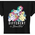 thumbnail image 3 of My Little Pony - Different Is Beautiful - Women's Short Sleeve Graphic T-Shirt, 3 of 5