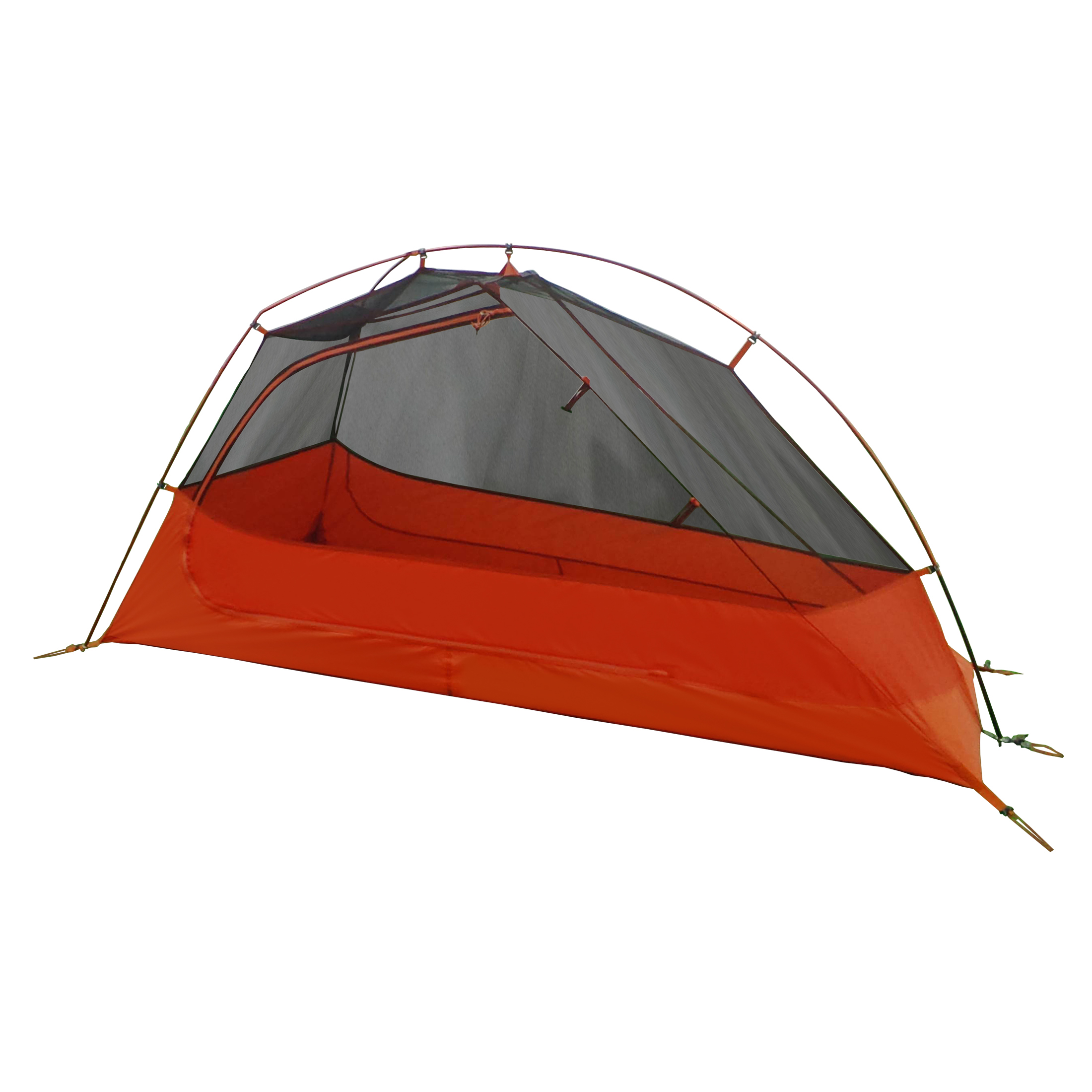 Carpa Ligera para Mochilero de 1 Persona Ozark Trail, 83 x 51 x 39 pulgadas, Peso de Carga 3.65 lb, Gris y Naranja 4