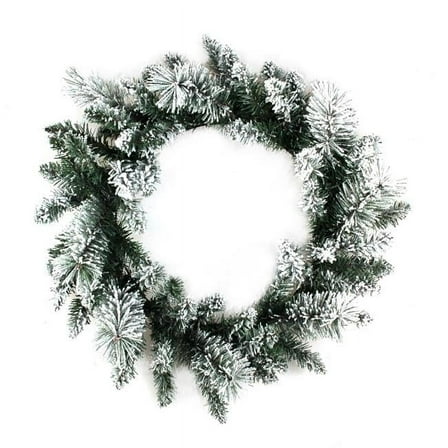 24 in. Artificial Wreath, White