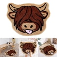 thumbnail image 2 of Carpet Highl And Cow Entrance Welcome Mat Non Rubber Back Kitchen Funny Carpet Front Door Special Shape Funny Welcome Carpet, 2 of 8