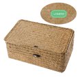 thumbnail image 3 of BESTYASH Caja De Almacenaje Tejida En Amarillo Claro Ideal Para Organizar Escritorios Y Armarios, 3 of 5
