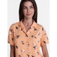 thumbnail image 3 of Halloween Women's Notched Top and Shorts Pajama Set from Way to Celebrate, 2-Piece, Sizes XS-3X, 3 of 5