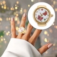 thumbnail image 4 of MasteelfCA Finger Ring Watch Butterflies Embellishment Creative Finger Ring Watch Gift, 4 of 8