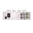 thumbnail image 5 of Karaoke Sound Mixer Portable Sound Mixer Professional Audio System Karaoke Dual Mic Inputs Audio Sound Mixer Silver (US), 5 of 5