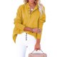 thumbnail image 1 of ABPHQTO Sudadera con capucha henley amarilla con bolsillos y manga murciélago para mujer, 1 of 5