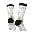thumbnail image 5 of Uemuo Frog and Mushrooms Pattern Women's Crew Socks, Soft Durable Breathable Moisture-Wicking with Odor Control Cotton socks, 5 of 9