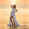 thumbnail image 2 of Chiffon Bodysuit Dress For Maternity, 2 of 5
