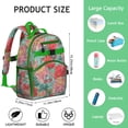 thumbnail image 6 of Bright Colorful Bloom Backpack for Student Lightweight Adjustable Padded Straps Chest Buckle Spacious Durable School Backpack, 6 of 6