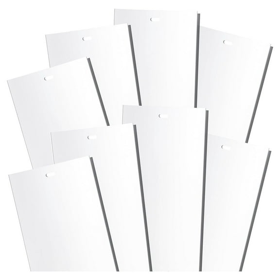25-Pack White Vertical Blinds Replacement Slats, for Doors and Windows. Easy Install Standard Replacement, 82.5” Long x 3.50"" Wide.