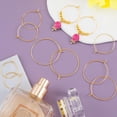 thumbnail image 3 of 280PCS Hoop Earring Findings, 4 Sizes Gold Plated Earring Beading Hoops, Open Hoops, Earring Rings, Wines Glass Accessories for Party, Round Earring Beading Accessories for DIY Jewelry Making, 3 of 5