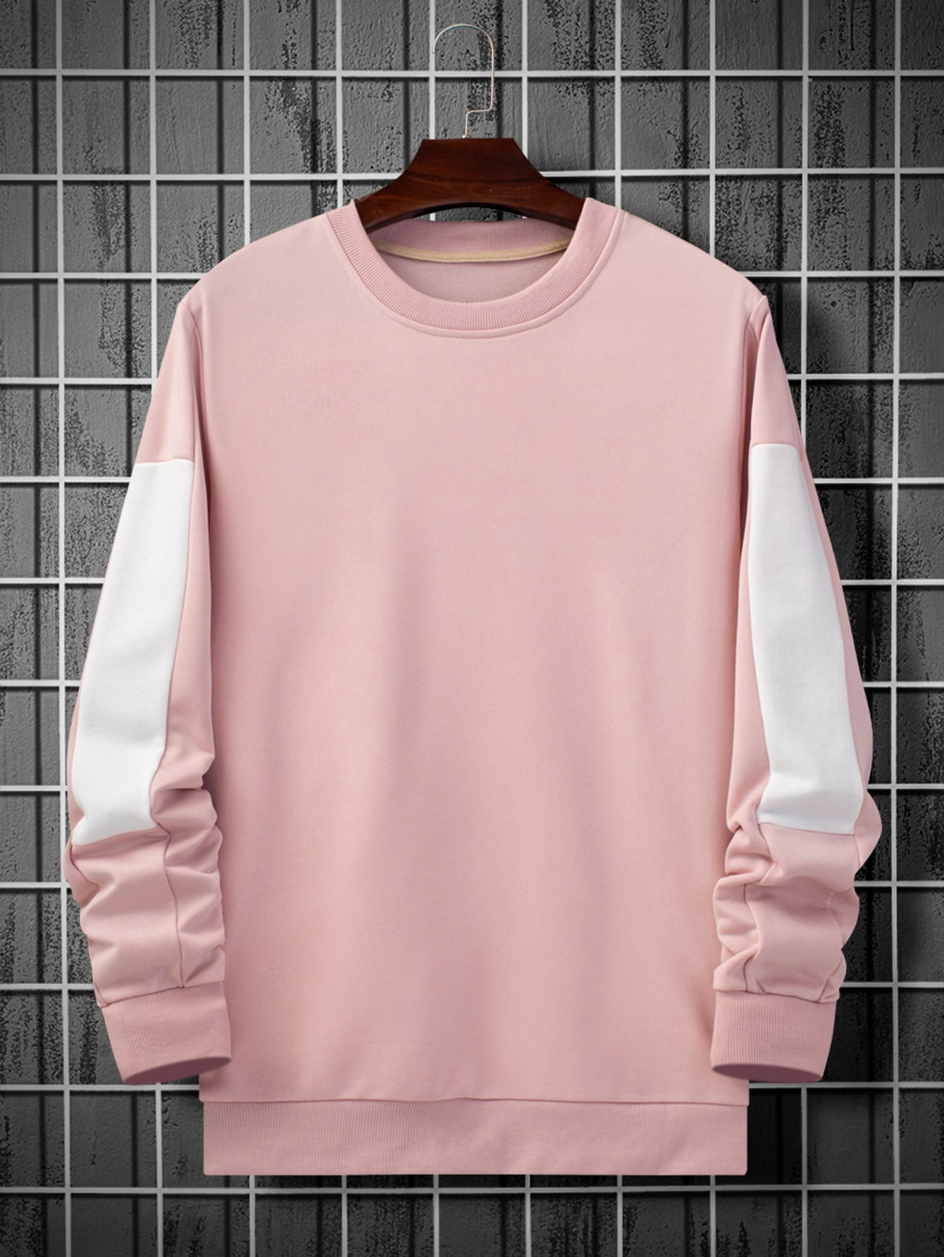 baby pink mens jumper